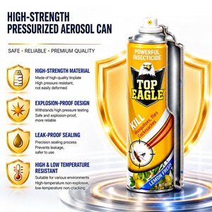 Aerosol Insecticida Personalizado con Impresión de Marca Privada, 400/600 ml, Eliminación Rápida de <span class=keywords><strong>Cucarachas</strong></span> y Mosquitos, Empaque Personalizado - Product Image 4