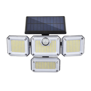 333LED IP65 Lámpara solar a prueba de agua Cabeza ajustable Multiusos <span class=keywords><strong>Sensor</strong></span> de movimiento al aire libre Luz de pared para jardín Inducción humana Solar - Product Image 3