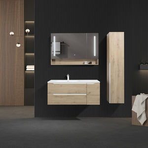 Kabinet cermin rias kamar mandi klasik gaya Spanyol peringkat atas dengan wastafel tunggal desain persegi panjang Modern - Product Image 4