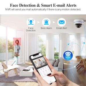 Techage 8-kênh NVR Kit 4 Dome <span class=keywords><strong>IP</strong></span> âm thanh máy ảnh 5MP ngày đêm thương mại máy ảnh cho trong nhà ngoài trời đám mây lưu trữ dữ liệu - Product Image 3