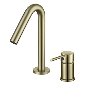 Brass Widespread Basin Faucet 8 Inch Dual Handle Deck Mounted With Flexible Supply Hoses For Bathroom Sink - Product Image 4