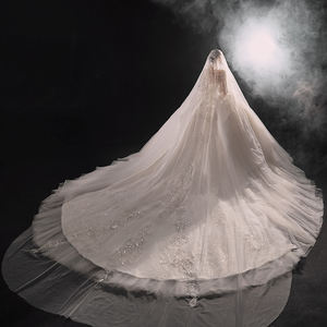 Robe de mariée de luxe de Dubaï, nouvelle collection de robes de mariée, 100% photos réelles, manches courtes, robe de mariée <span class=keywords><strong>arabe</strong></span> Lsmx057 - Product Image 4