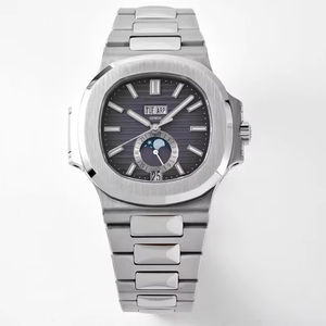 Montre mécanique de luxe pour plongée 40,5 mm, qualité supérieure, étanche, mouvement PPF Factory Cal.324, 5726, phase de lune, bleue, PP - Product Image 1