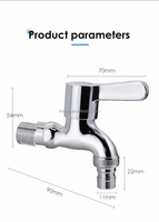 Robinet de machine à laver avec logo personnalisé OEM, 1/2 pouce, laiton, extérieur, jardin, robinet d'eau à ouverture rapide, robinet, grifo