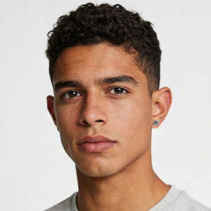 Pendientes Negros Vintage para Hombre, Plata de Ley S925, Chapados en Oro de 14K, con Circonitas Cúbicas, Hipoalergénicos, Estilo Hiphop, con Diseño de Estrella, Brújula y Cruz - Product Image 6