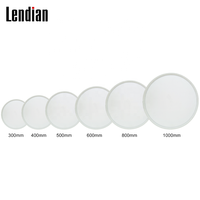 Bureau Magasin Oem Plafond Intelligent Led Panneau Lumineux Blanc Rond Cercles Plaques 40w 600x600 Grande Taille Smd Led Panneau Lumineux