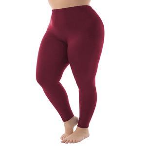 KTS426 produttori personalizzati 1XL-5XL Leggings di grandi dimensioni donne indossano pantaloni da Yoga Leggings sportivi collant/collant tascabili - Product Image 6