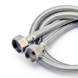 Tuyau tressé moderne de 600mm en acier inoxydable pour salle de bain, <span class=keywords><strong>chauffe</strong></span>-<span class=keywords><strong>eau</strong></span> <span class=keywords><strong>flexible</strong></span> durable et connexion aux toilettes - Product Image 2