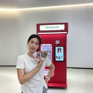 <b>Receipt</b> <b>Printer</b> AI Photo Booth Machine Selfie Touchscreen Photo Booth with <b>Printer</b> Custom Advertising Photo Booth - Product Image 4