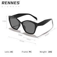 Lunettes de soleil unisexes Rennes de haute qualité, best-seller, monture ronde irrégulière, protection UV400, pour l'extérieur, tendance et élégantes