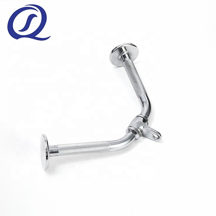 Bonne Qualité 20 "En Acier De Luxe En Caoutchouc Exercice Renouvelable Triceps Biceps Barre