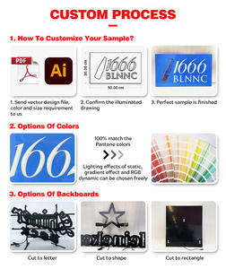 Cosun Enseigne Néon Personnalisée <span class=keywords><strong>Jumbo</strong></span> 30 ''X 13'' Enseigne Néon Ouverte Ultra Lumineuse <span class=keywords><strong>Led</strong></span> Jaune Rose - Product Image 4