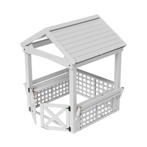 Cabane de jeu en bois pour enfants <span class=keywords><strong>d</strong></span>'extérieur avec chaise et barre de protection pour les enfants de <span class=keywords><strong>maternelle</strong></span> - Product Image 5
