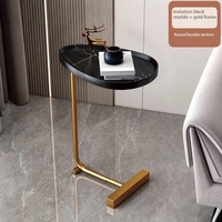 Table d'appoint de thé en métal convertible pour maison vintage moderne pour chevet mini balcon petite table basse de salon