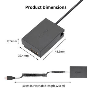 อะแดปเตอร์แปลงไฟ KingMa LP-E17 USB-C พร้อมแบตเตอรี่ดัมมี่สำหรับกล้อง <span class=keywords><strong>Canon</strong></span> 200D <span class=keywords><strong>800D</strong></span> 850D EOS RP - Product Image 3