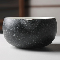 Vente en gros Bol à mélanger Matcha en céramique avec logo OEM personnalisé avec bec verseur