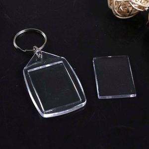 Llavero Acrílico Personalizado con Marco para Foto, Inserto para Logotipo, Anillos de Aleación Transparentes, Regalos Promocionales DIY, Publicidad - Product Image 4