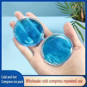 Compresse de gel PVC ronde portable <span class=keywords><strong>micro</strong></span>-ondable en gros, chaud/froid, pour soulagement de la douleur, thérapie corporelle, réduction des gonflements, premiers secours - Product Image 4
