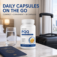 Fabricant de capsules PQQ à marque privée OEM, complément alimentaire pour le bien-être cellulaire et l'énergie, en flacon