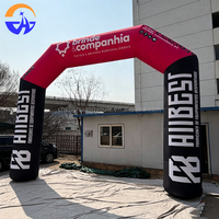 Arche publicitaire gonflable durable en Oxford, grand portail d'entrée personnalisé pour événements et promotion de lancement