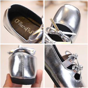 Scarpe per Bambini Primavera/Autunno 2026, Eleganti Scarpe da Principessa con Fiocco, Stile Coreano per Bambine, in Poliuretano - Product Image 3