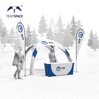 Tentspace chine tente gonflable résistant aux UV promu drapeau de salon commercial fait Oxford araignée modèle Gazebo tente médicale gonflable