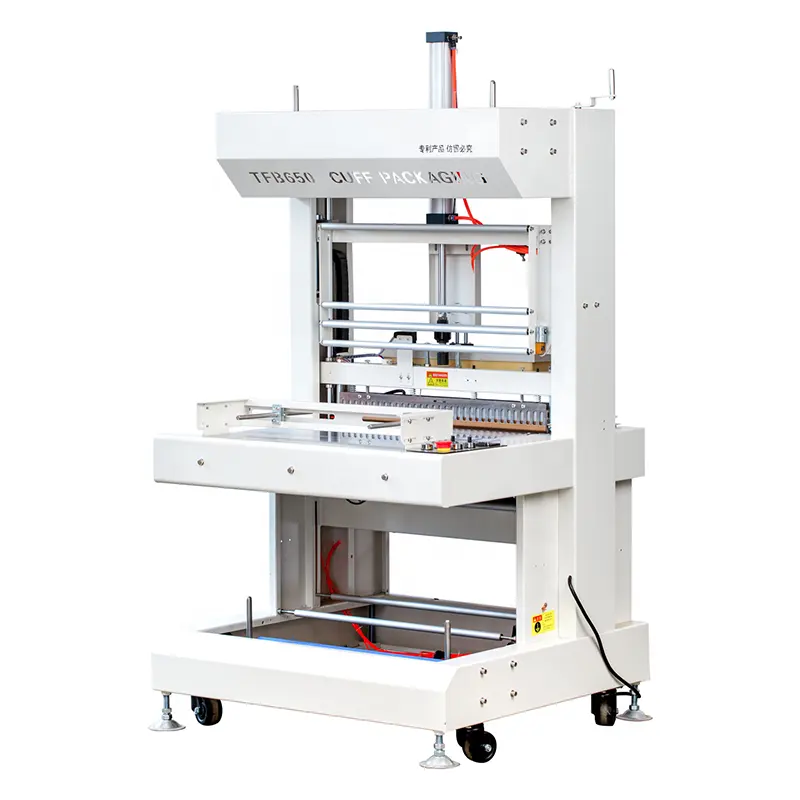 Máquina de embalagem semiautomática de filme plástico PE para garrafas de água Máquina de embalagem termoelétrica com túnel de calor série TFB