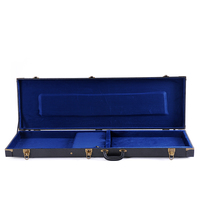 Étui de guitare en cuir rigide noir personnalisé WC35 RM avec doublure en éponge de 15 mm, imperméable et antichoc pour guitare électrique et basse