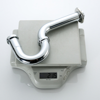 Nouveau Design moderne en acier chromé 201 bassin piège à bouteilles de déchets pour lavabo piège à bouteilles Siphon Drain P piège accessoires de salle de bain