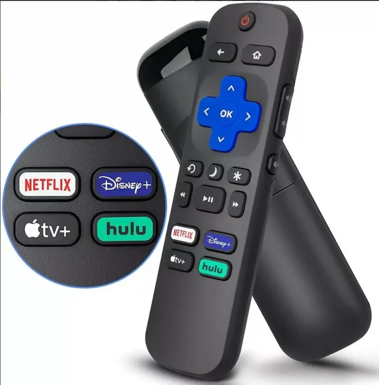 Factory Wholesale Hot Sales Smart Universal TV Remote Control for roku Hisense LG TCL JVC ONN Philips Series TVs