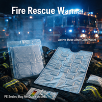 Couverture thermique d'urgence en Mylar, jetable, auto-chauffante, pour la survie en extérieur et la chaleur en milieu sauvage