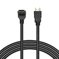 Rohs OEM 90 degrés or HDMI Kablo 14V 3d 1080p HDMI à 90 degrés Micro HDMI câble