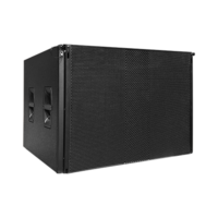 Système de sonorisation professionnel puissant pour extérieur, avec enceintes Line Array à double haut-parleur de 15 pouces et double caisson de basses de 21 pouces, pour concerts sur scène