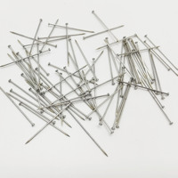 Vente en gros en acier inoxydable petite épingle à main bricolage aiguille fixe aiguille de perle support de vêtement aiguille de mèche de décision