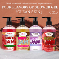 Vente en gros de gel douche personnalisé pour hommes et femmes huile de lavage pour le corps nettoyage en profondeur blanchissant les pores hydratant exfoliant pour le corps fabricants