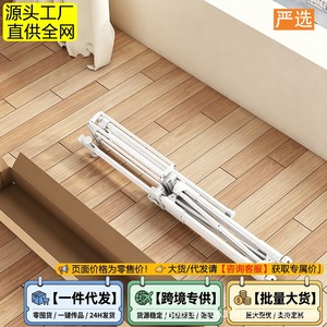 Floor Standing <b>Clothes</b> Drying <b>Rack</b> Thickened Pipe Foldable Moisture Proof For Home Use Rainy Season Storage - Product Image 3