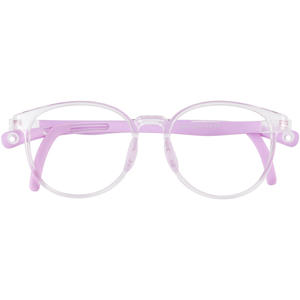 Gafas para niños con bloqueo de luz azul 5801, montura redonda TR90 con bucles para las orejas, lentes planas para niños, fabricadas en Danyang - Product Image 2