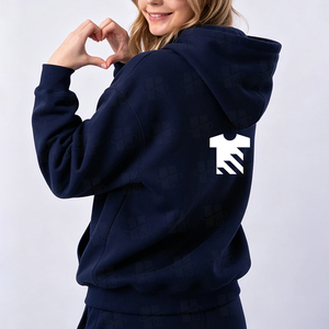Wholesale Custom Embroidered Hooded Sweatshirt High Quality Heavy <b>Weight</b> Casual Streetwear Oversized Fit Trendy Unlined Hoodies - Product Image 4