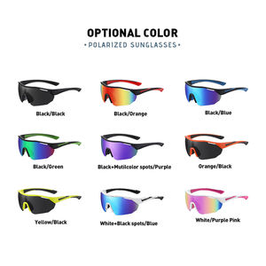 Directamente fabricante Unisex polarizado UV400 gafas de sol deportivas moda a prueba de viento gafas al aire libre ciclismo azul verde gafas de sol - Product Image 5