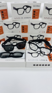 AIMB Smart <b>Glasses</b> S3 Ultra Plastic Titanium Frame Dual <b>Camera</b> AI Vision Recognition Real-time Translation 1080P Video - Product Image 3