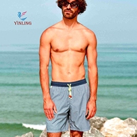 Shorts de bain pour hommes avec logo personnalisé, shorts de sport pour hommes, shorts de course, shorts de surf unis pour hommes