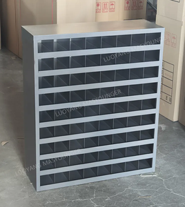 Metaal bouten & moeren opbergbakje duivenhuis opbergkast <span class=keywords><strong>hardware</strong></span> onderdelen 72 vakken stalen kast - Product Image 2