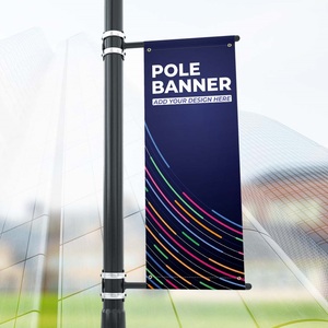 Pancartas Publicitarias Verticales de Doble Cara Impresas Personalizadas <span class=keywords><strong>para</strong></span> Postes de Luz de Calle - Product Image 5
