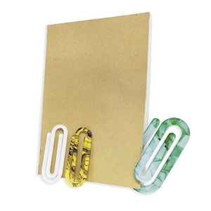 Premium reutilizable moderno PMMA acrílico sublimación espacios en blancos-Jumbo papel Clips marcapáginas Oficina Hogar Escuela DIY suministros promocionales - Product Image 6
