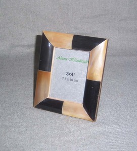 Cadre photo moderne de luxe écologique en bois rectangulaire avec incrustation d'os, sérigraphie personnalisée, logo personnalisable, couleur personnalisée, taille personnalisée - Product Image 3