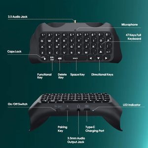 Teclado para Control PS-5 con Retroiluminación Verde, Inalámbrico/Teclado Numérico, Altavoz Integrado, Conector de Audio de 3.5mm, Compacto para Juegos - Product Image 3