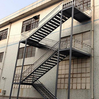 Échelle d'escalade en aluminium pour extérieur, échelle d'accès aux abris, escalier d'évacuation en cas d'incendie