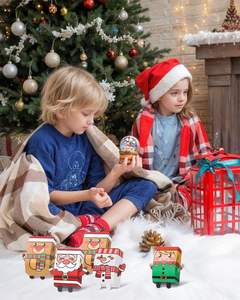 24 Cajas <span class=keywords><strong>de</strong></span> Regalo Navideñas con Diseño <span class=keywords><strong>de</strong></span> Papá Noel, Muñeco <span class=keywords><strong>de</strong></span> Nieve, Reno, Elfo, Alce, Cajas para Galletas y Dulces Navideños, Suministros <span class=keywords><strong>de</strong></span> Decoración para Fiestas Navideñas - Product Image 2