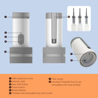 Pulvérisateur de bidet portable avec batterie au lithium 1000 mAh, mini-douche pliable en ABS, électrique USB intelligent, étanche IPX7 pour toilettes, salle de bain, hôtel