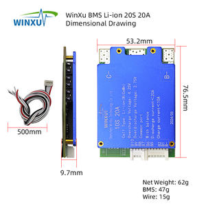 Système de protection de batterie BMS 10S 36V Li-ion 20A 30A avec équilibrage commun pour pack de batteries 18650 de vélo électrique et trottinette - Product Image 5